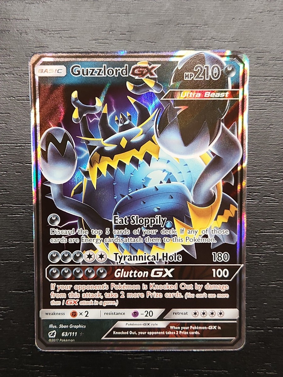 POKEMON CARD Guzzlord GX 63/111 Crimson Invasion 2017 Ultra Rare