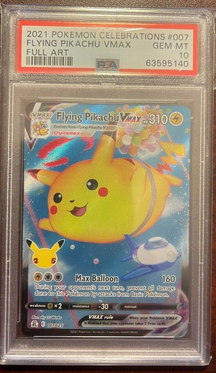 Pokemon Celebrations Flying Pikachu VMAX #007 PSA 10 Gem Mint | eBay