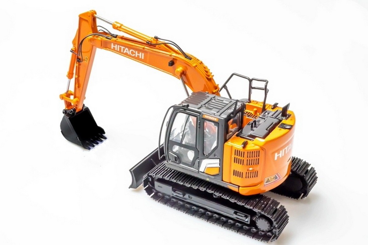 1/50 Hitachi ZAXIS 135US-7 Compact Excavator Metal Tracks Diecast