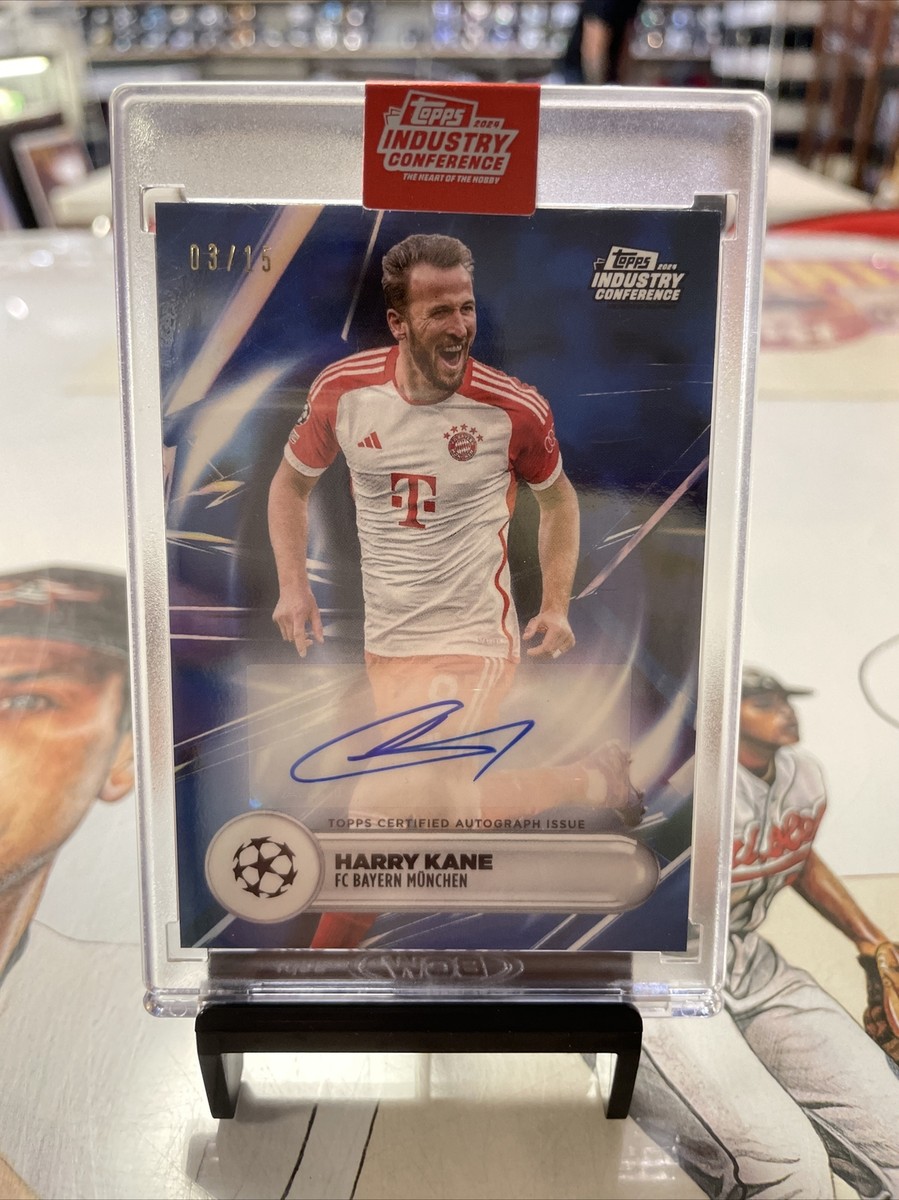 Harry Kane 2024 Topps Industry Conference Autograph Blue SP 03/15
