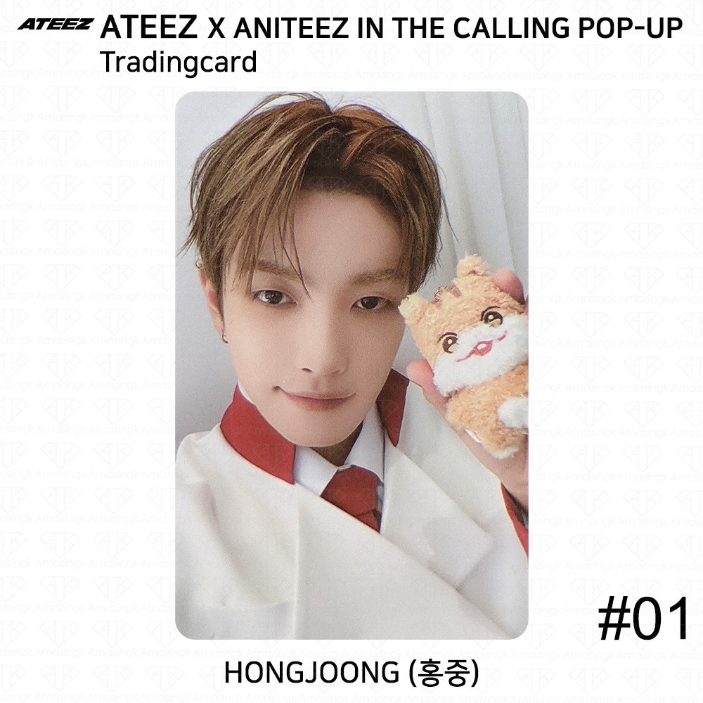 ATEEZ X ANITEEZ IN THE CALLING POP-UP MD Trading Card Unit KPOP K