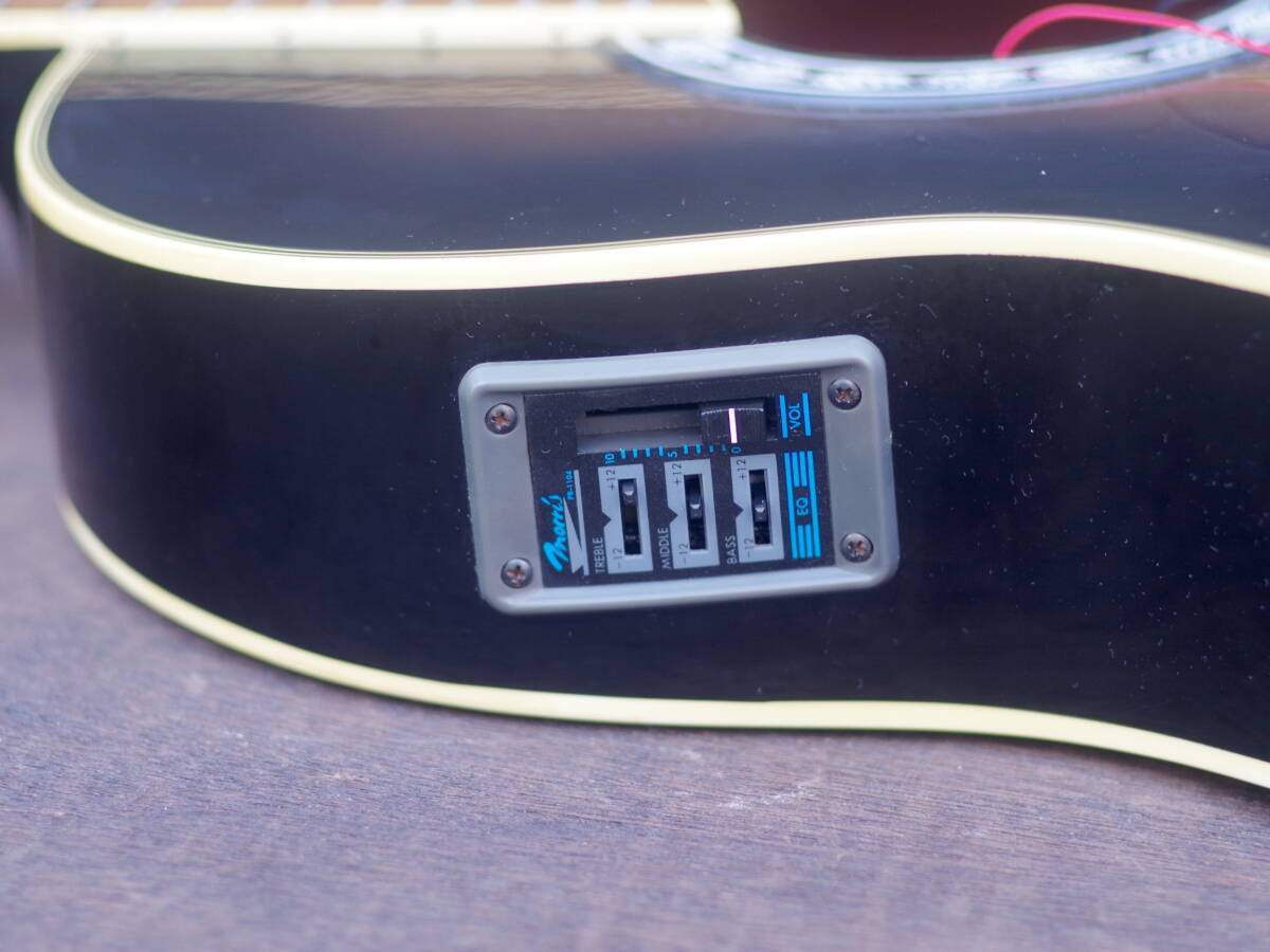 Electric Acoustic Guitar Morris PA-60 Powered Sunburst Vintage