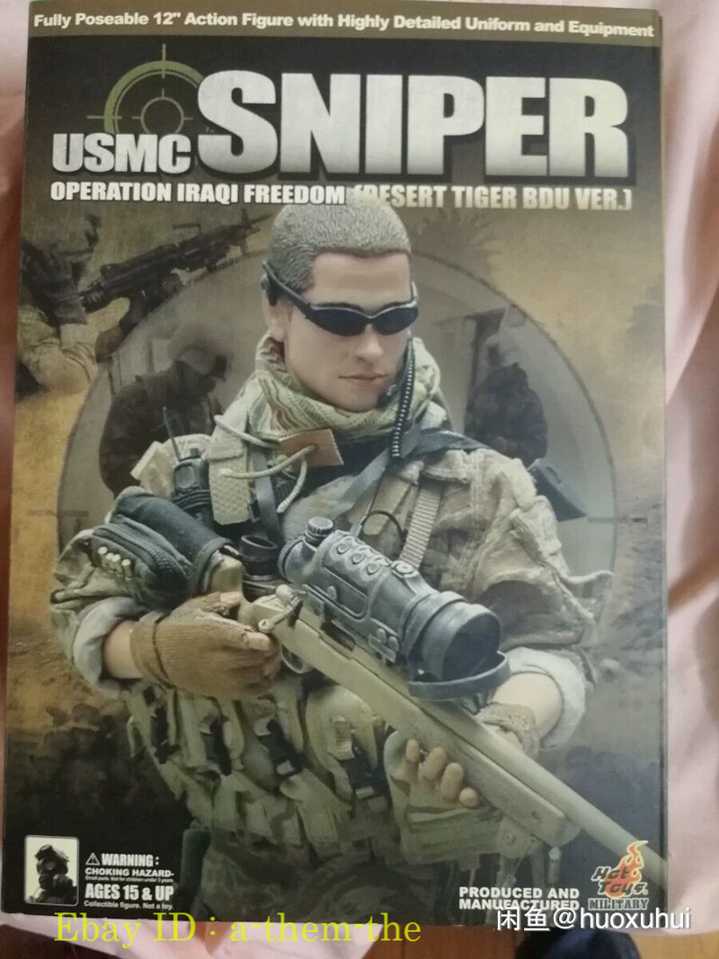 Hot Toys U.s. Forces Usmc SNIPER Military Model Action Figure Toys