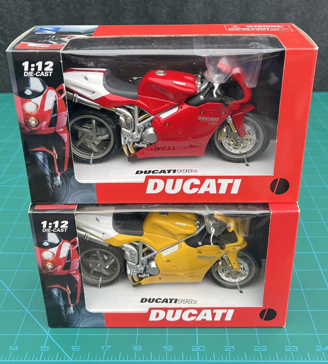 1:12 Newray Ducati 998s Set (red & yellow) | eBay