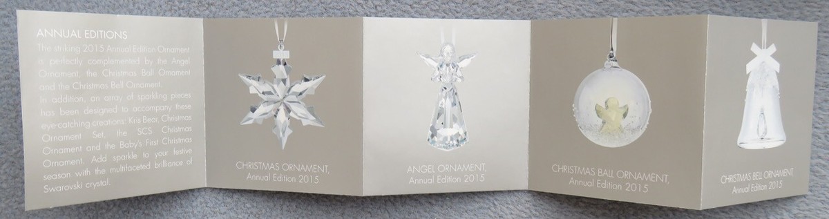 SWAROVSKI CHRISTMAS 2015 Annual Ball Ornament Angel Mint and NEW