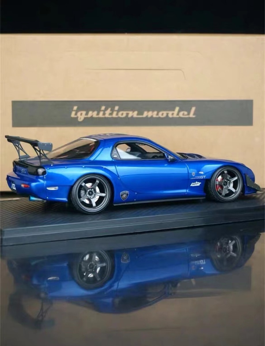 Ignition Model 1/18 FEED Mazda RX-7 FD3S 魔王 Blue Metallic JDM