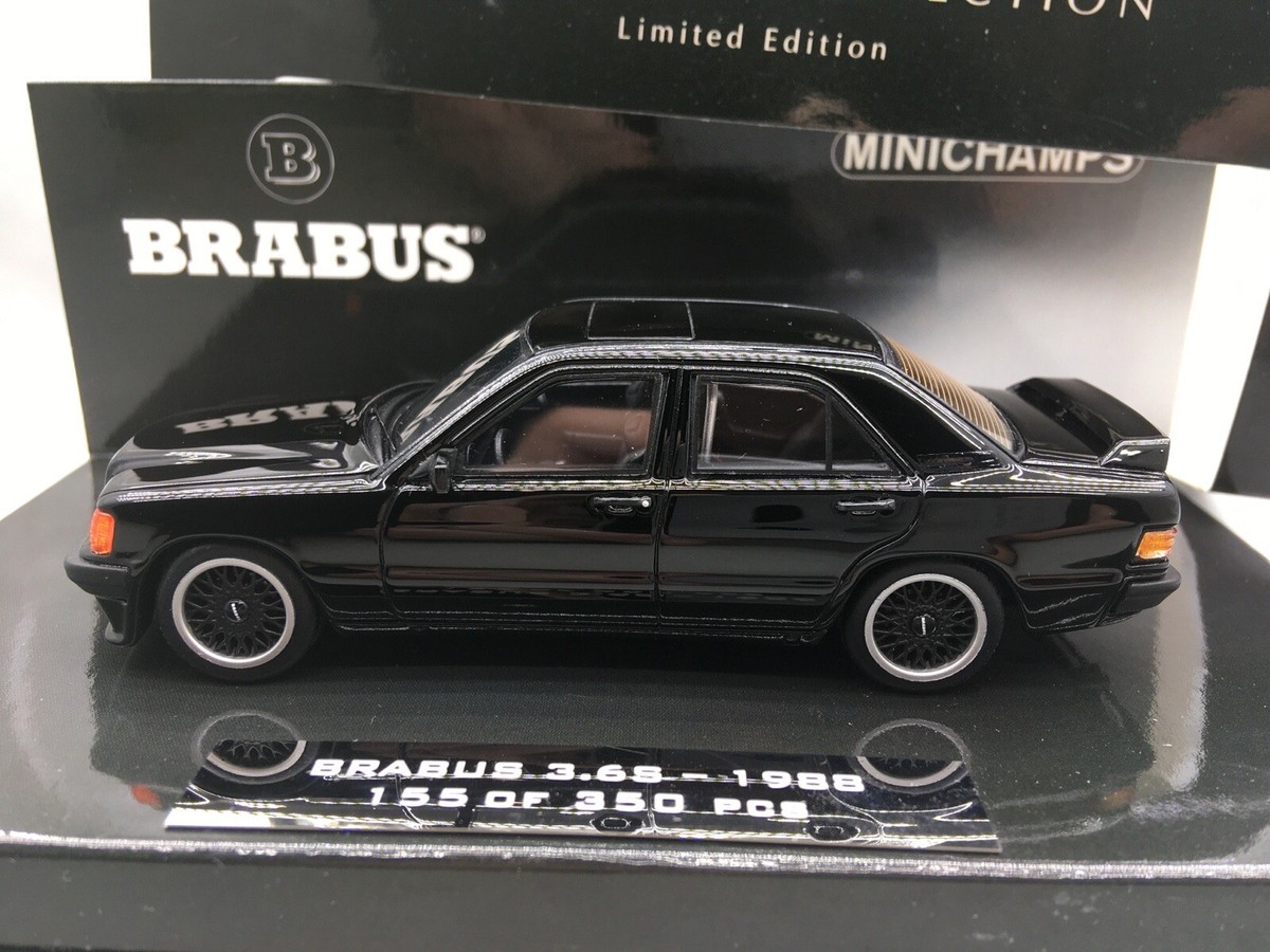 🇺🇦 1:43 Minichamps 1989 MERCEDES 201 190E 3.6 S BRABUS BLACK 1