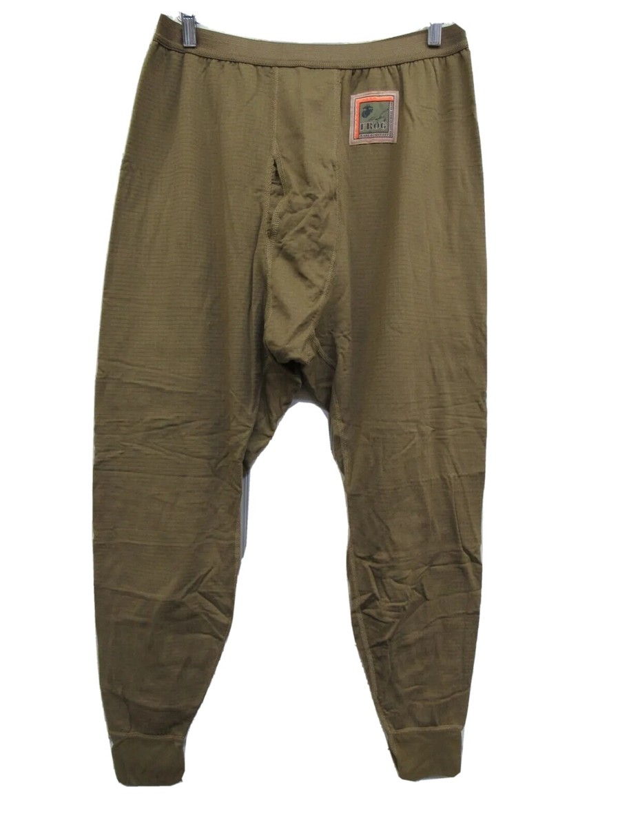 USMC Frog Cold Weather Drawers Pants Waffle Grid Polartec Large US
