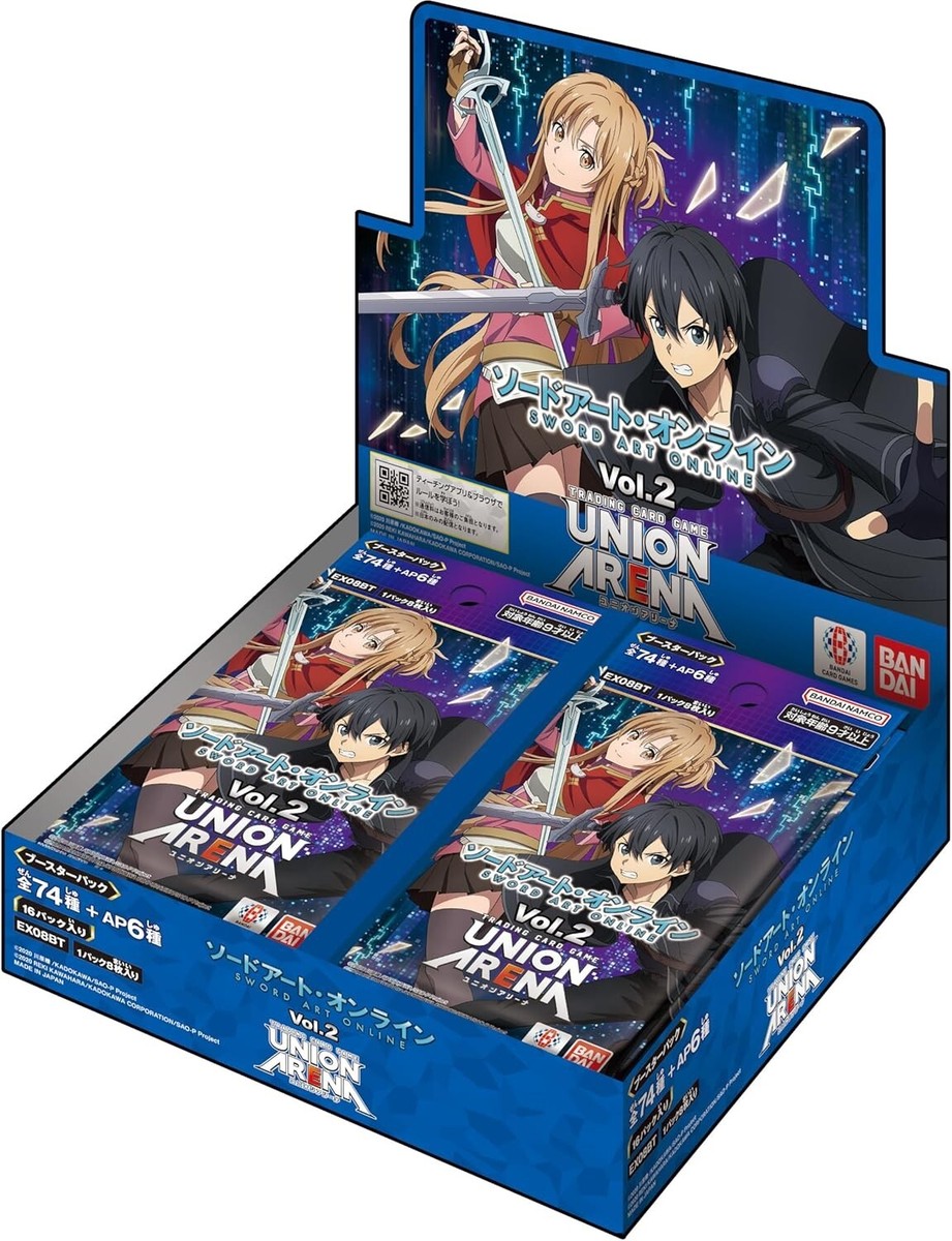 UNION ARENA EX08BT Sword Art Online SAO vol.2 Box Card Game Bandai