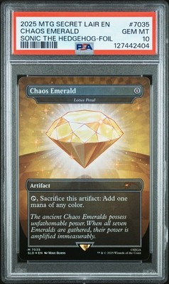 2025 MTG SECRET LAIR DROP SONIC THE HEDGEHOG-FOIL #7035 CHAOS