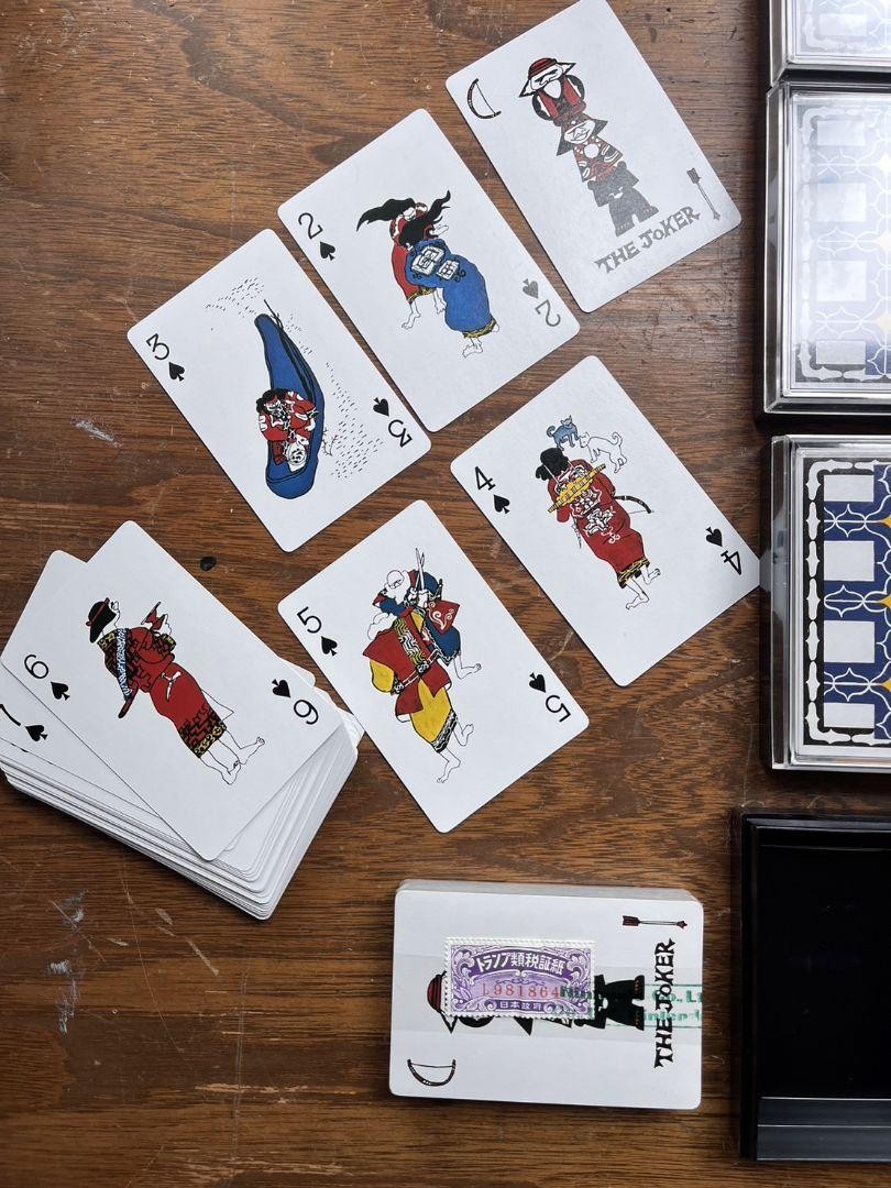 ②Super rare Nintendo playing cards with tax stamp Showa retro