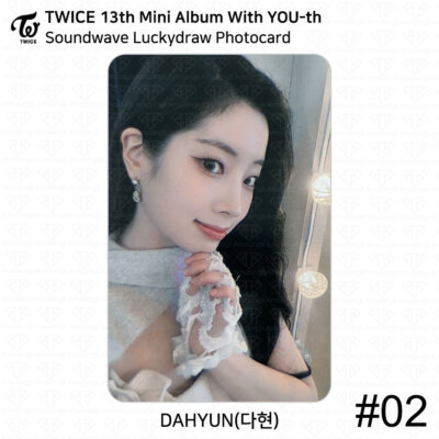 TWICE 13th Mini Album With YOU-th Soundwave Luckydraw Photocard