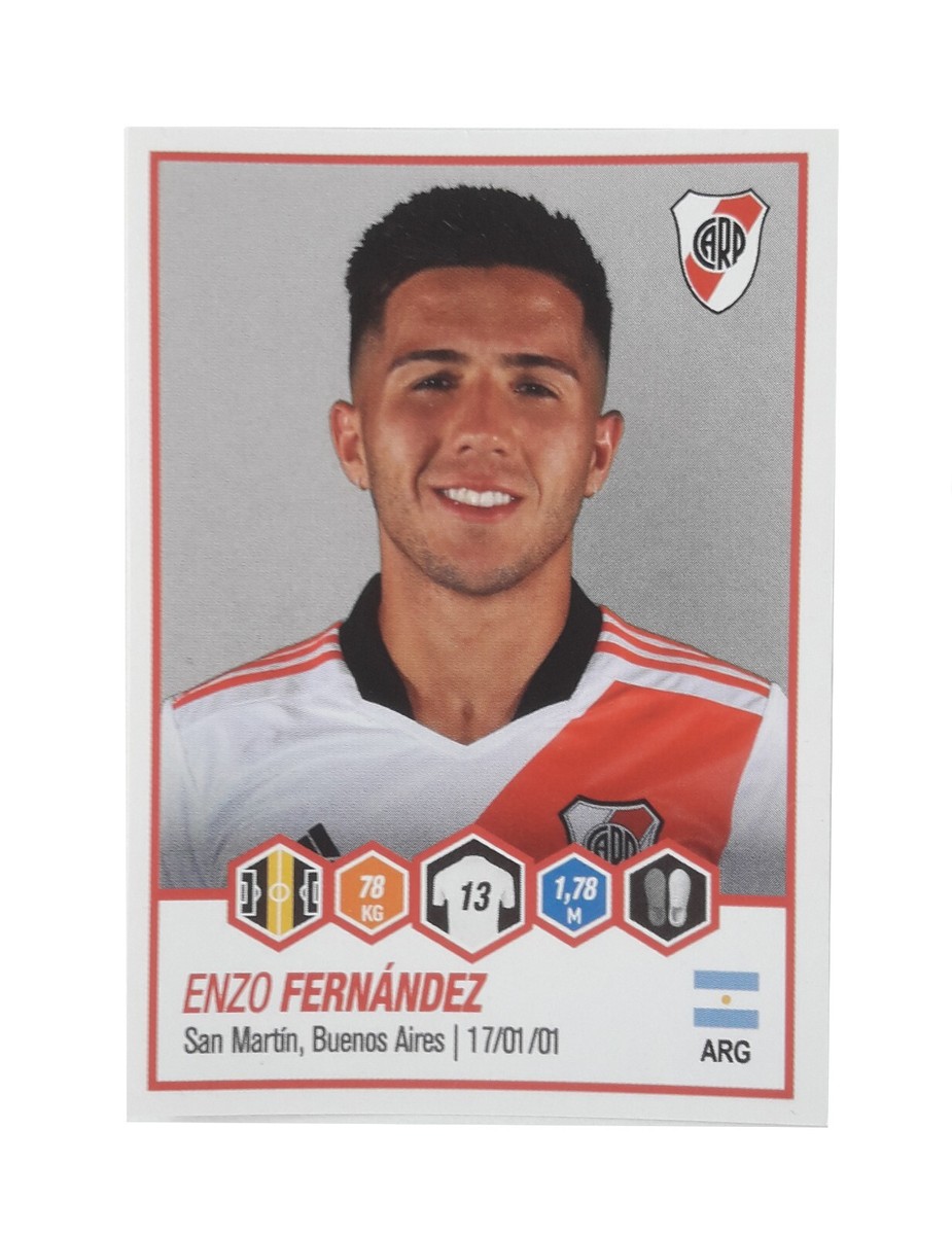 2022 Panini Argentina Enzo Fernandez Rookie Sticker River Plate