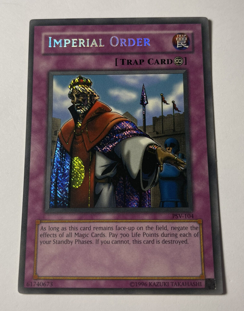 YuGiOh - Imperial Order - PSV-104 Reverse Foil Misprint - Original