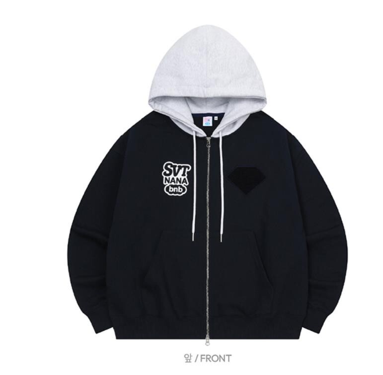 NANA bnb WITH SEVENTEEN Official GOODS MD Zip-Up Hoodie L SIZE NEW