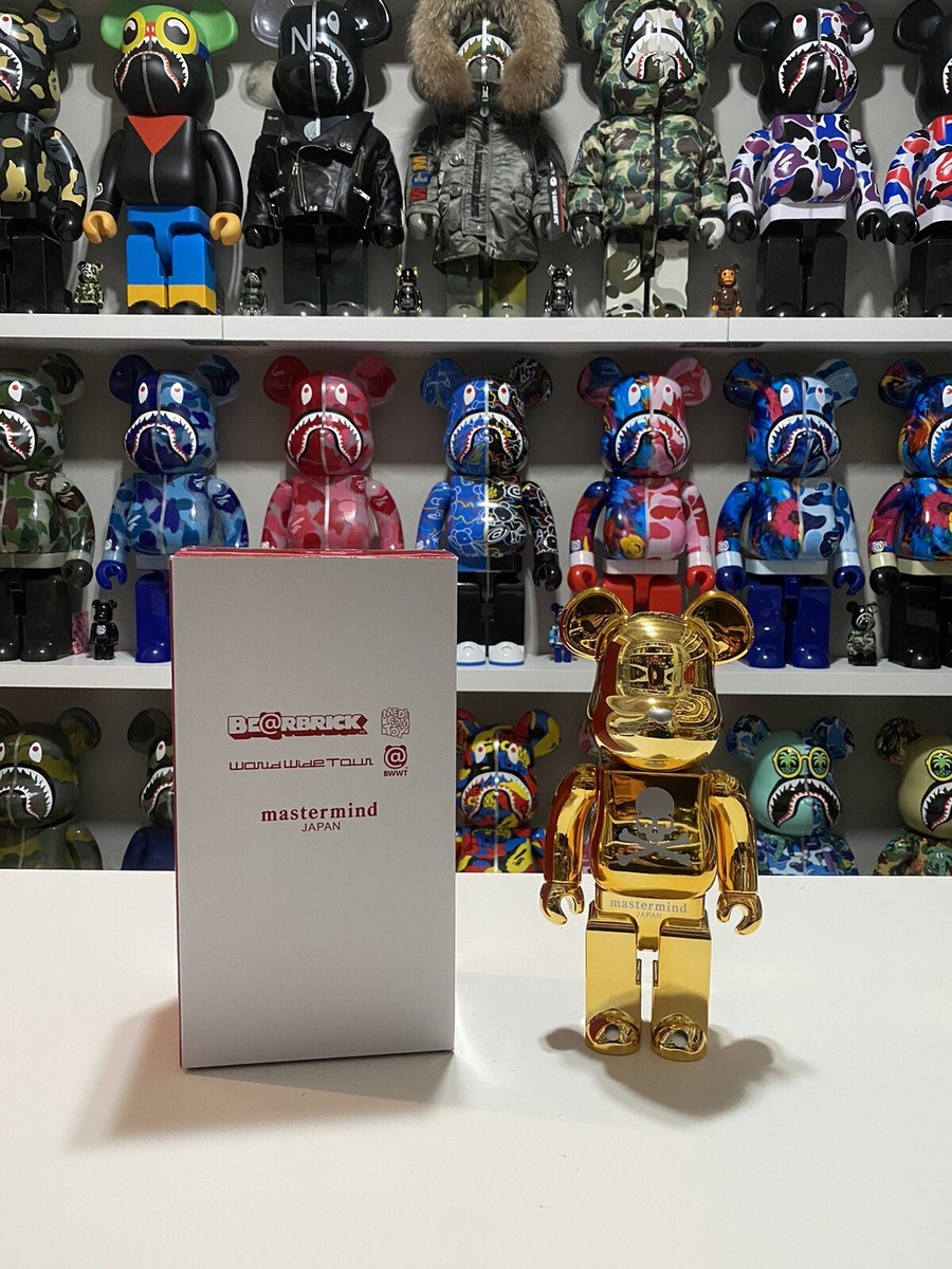 Bearbrick WORLD WIDE TOUR Mastermind 400% JAPAN Gold Chrome 2005