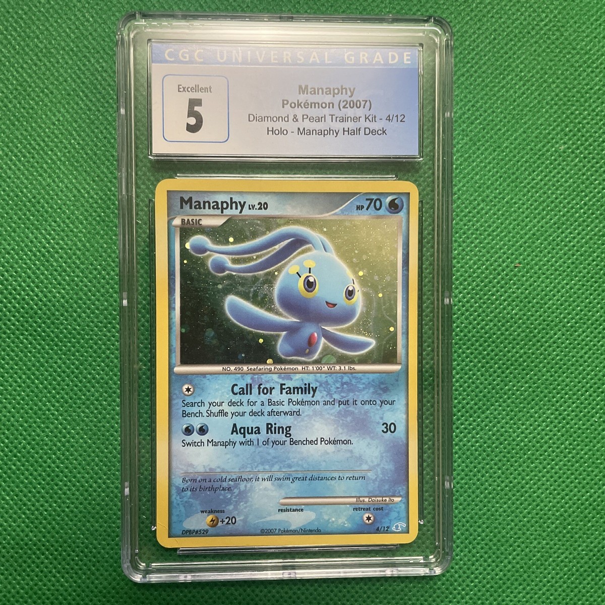 Pokemon Manaphy DPBP#529 Holo Trainer Kit CGC 5 | eBay