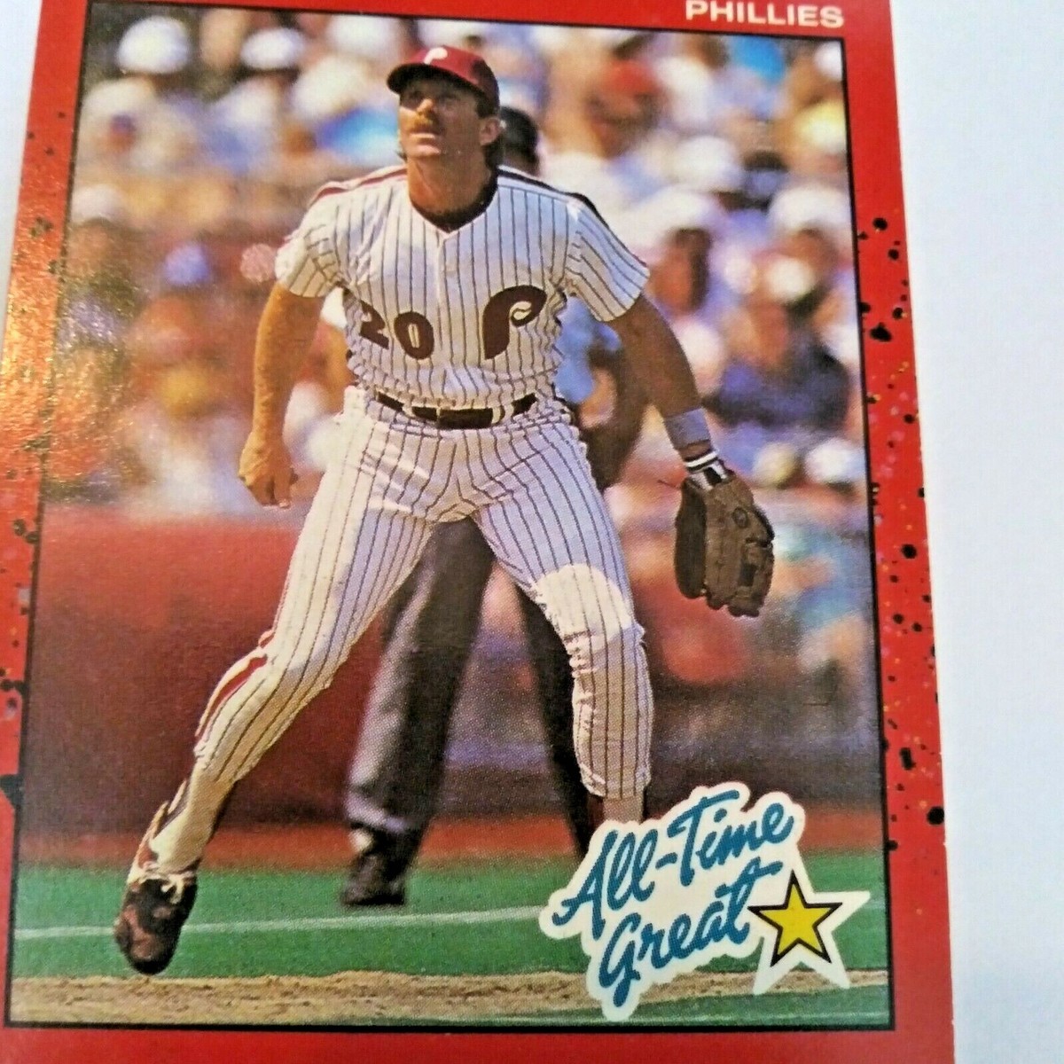 1990 Donruss #643 Mike Schmidt ERROR CARD NO Dot INC Mint