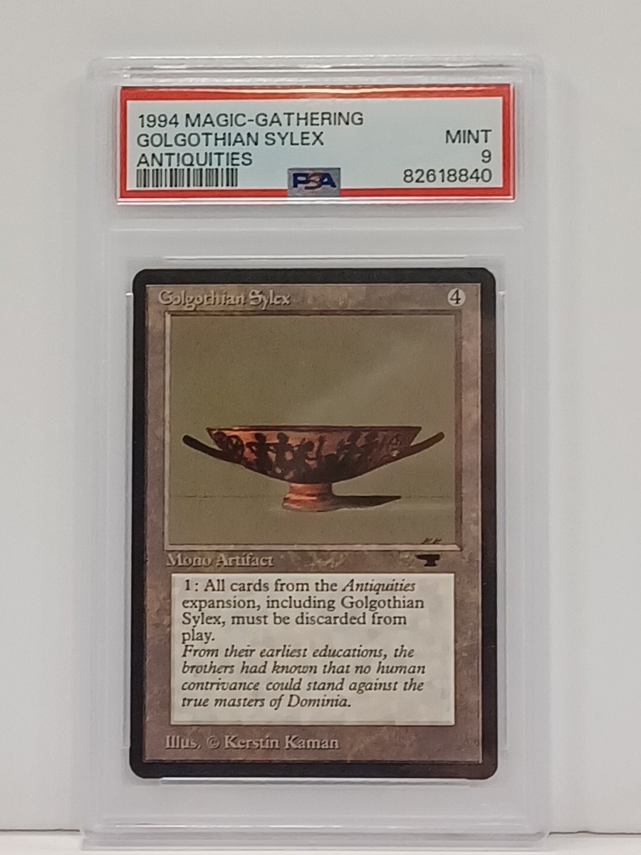 MTG Magic: The Gathering Antiquities Golgothian Sylex PSA 9 MINT