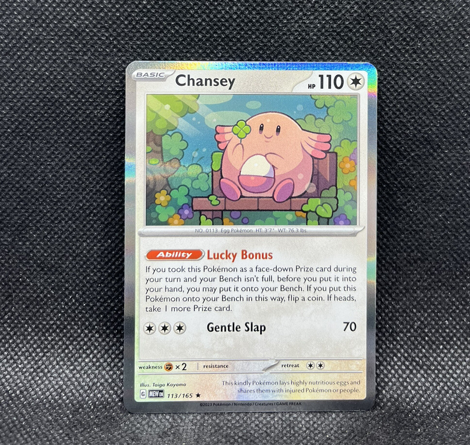 Chansey 113/165 Holo 151 English Pokémon 151 Scarlet & Violet