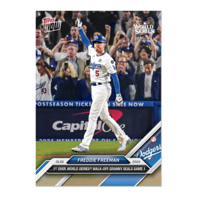 Freddie Freeman World Series Grand Slam 2024 MLB Topps NOW Card