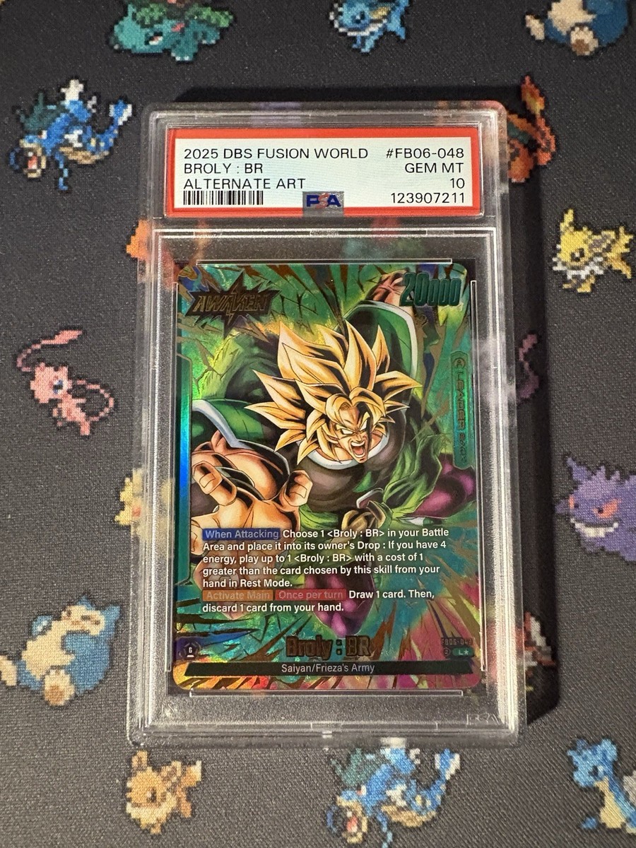 PSA10 極美品BROLY：BR SCR☆（Super Alt Art） Broly : BR [Alternate