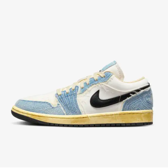 Nike Air Jordan 1 Low SE Sashiko Denim Shoes 'World Make Japan