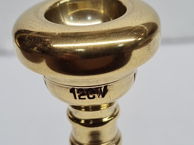 VINCENT BACH CORP. NEW YORK 12CW CORNET MOUTH PIECE IN GOLD PLATED