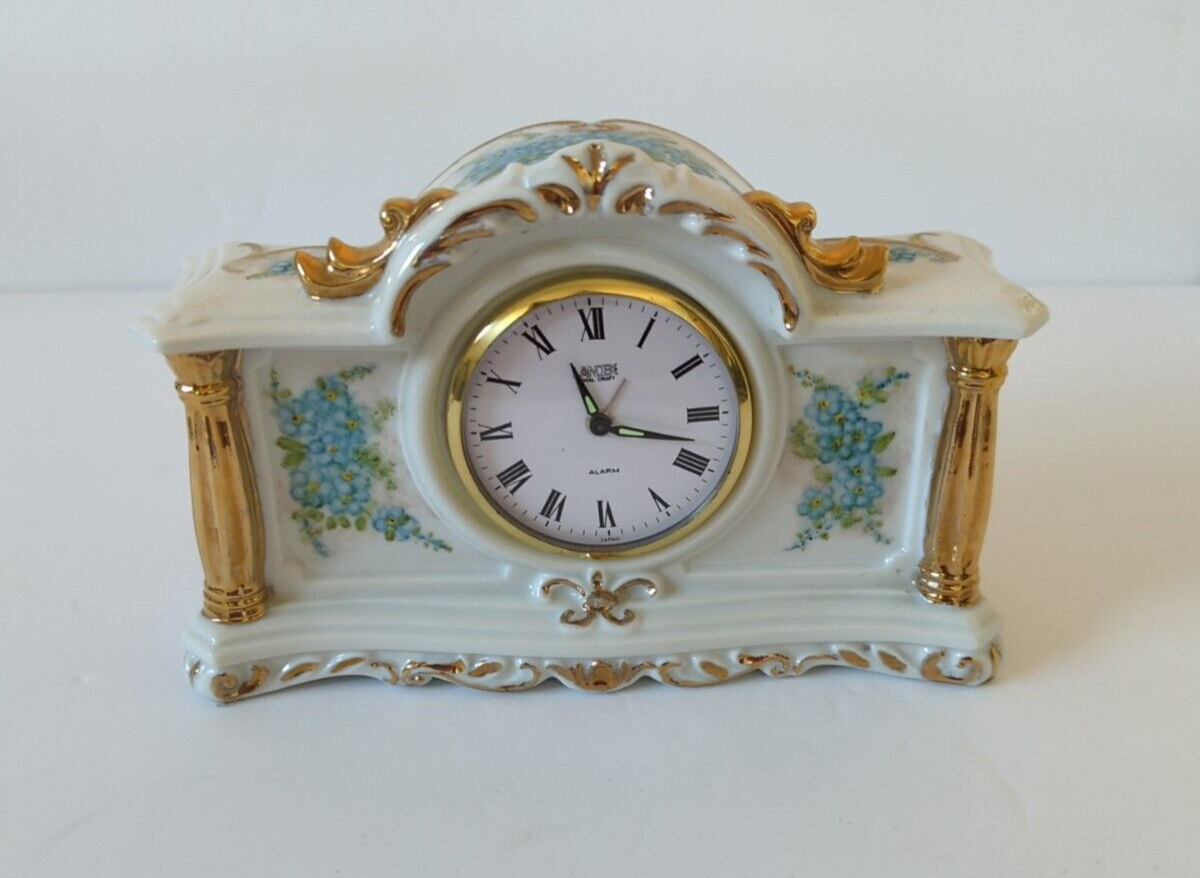 Vintage Landex Royal Craft Quartz Alarm Clock Japan/made of