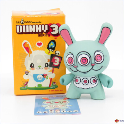 Kidrobot Dunny 2006 Series 3 - Rabbbit by Ron English 3-inch vinyl