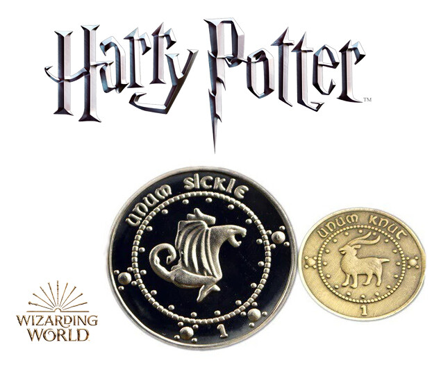 Harry Potter Gringotts Sickle & Knut Coin Set, Wizarding World