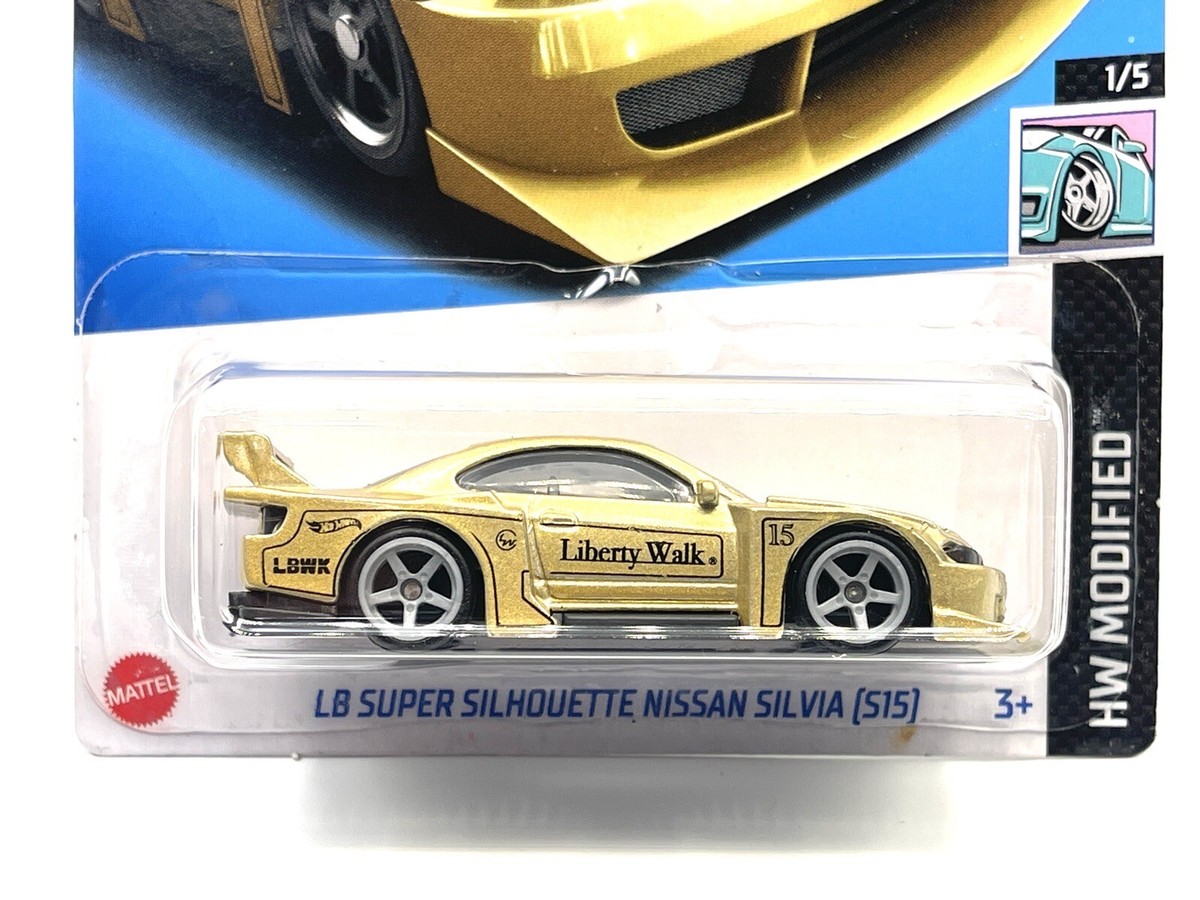 Hot Wheels Liberty Walk LBWK gold Silhouette Nissan Silvia S15