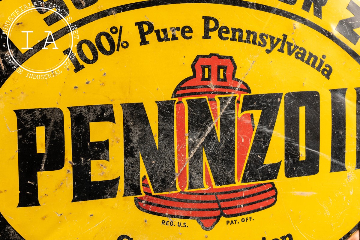 Vintage Pennzoil Flange Sign | eBay