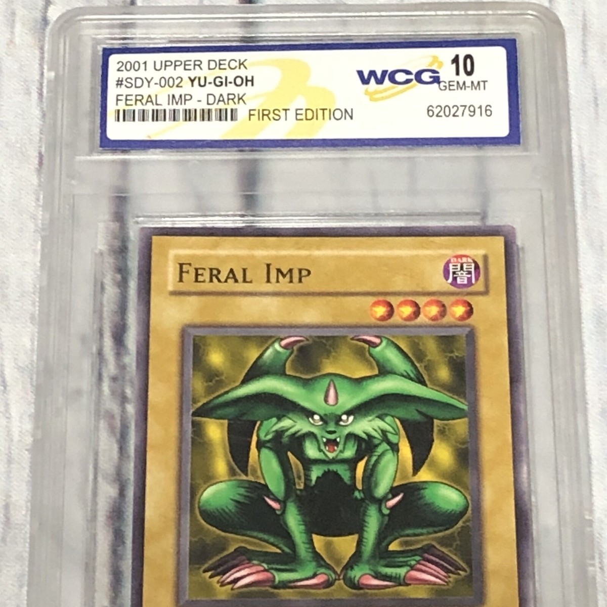 2001 Upper Deck #SDY-002 YU-GI-OH FERAL IMP - Dark 10 Gem Mint | eBay