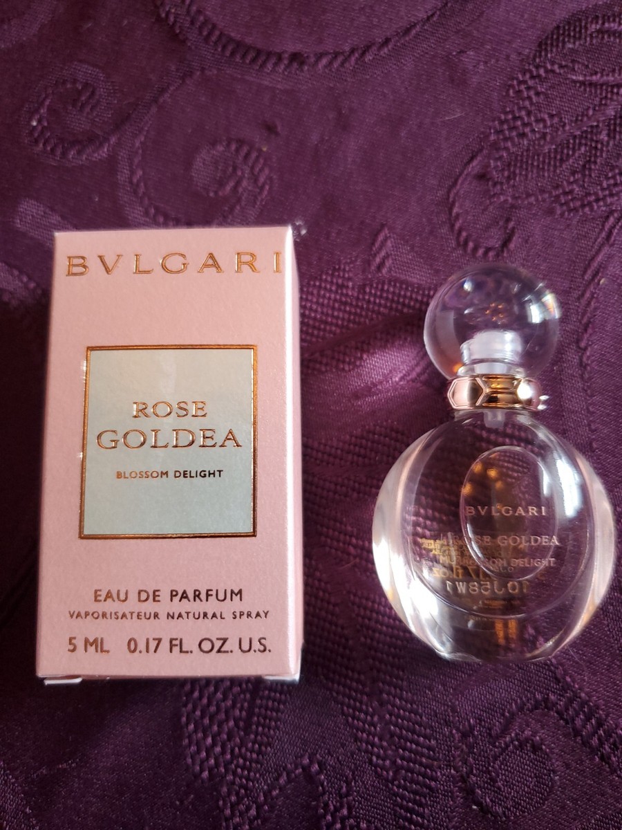 NIB Bvlgari Rose Goldea Blossom Delight EDP Mini Splash - .17 oz/5