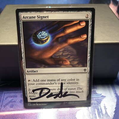 1x Signed Arcane Signet - First Printing - Magic The Gathering