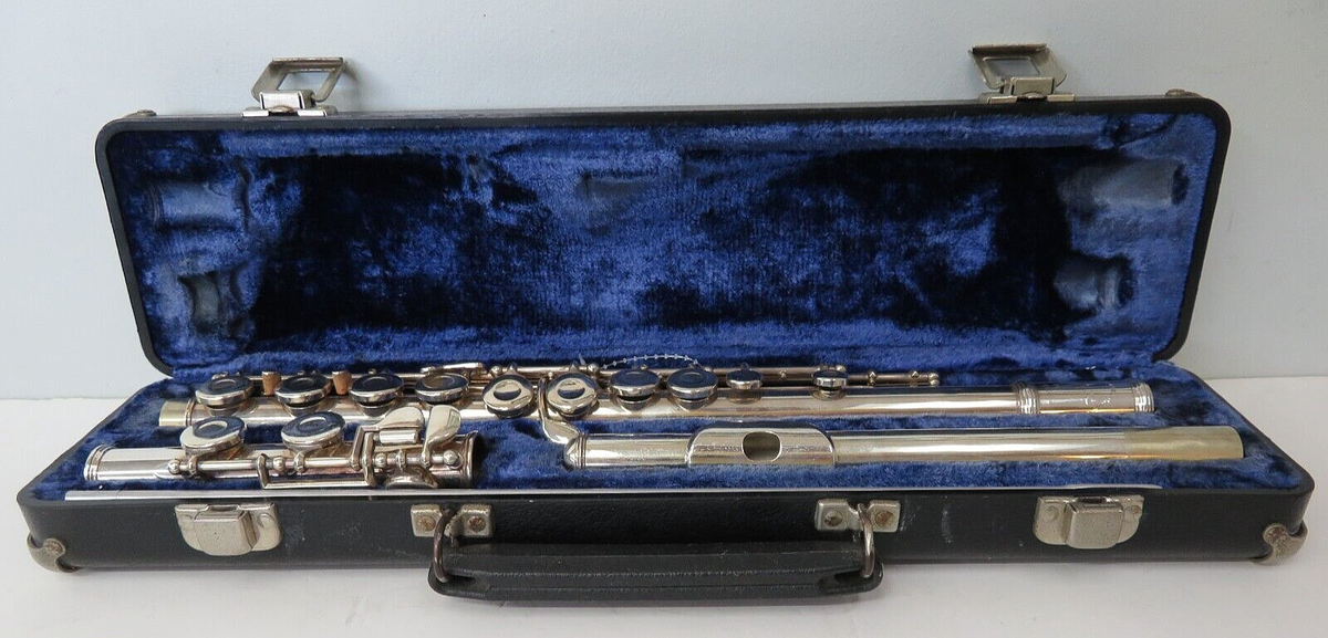 Vintage W.T. Armstrong Flute Model 104 with Hard Case Elkhart Ind