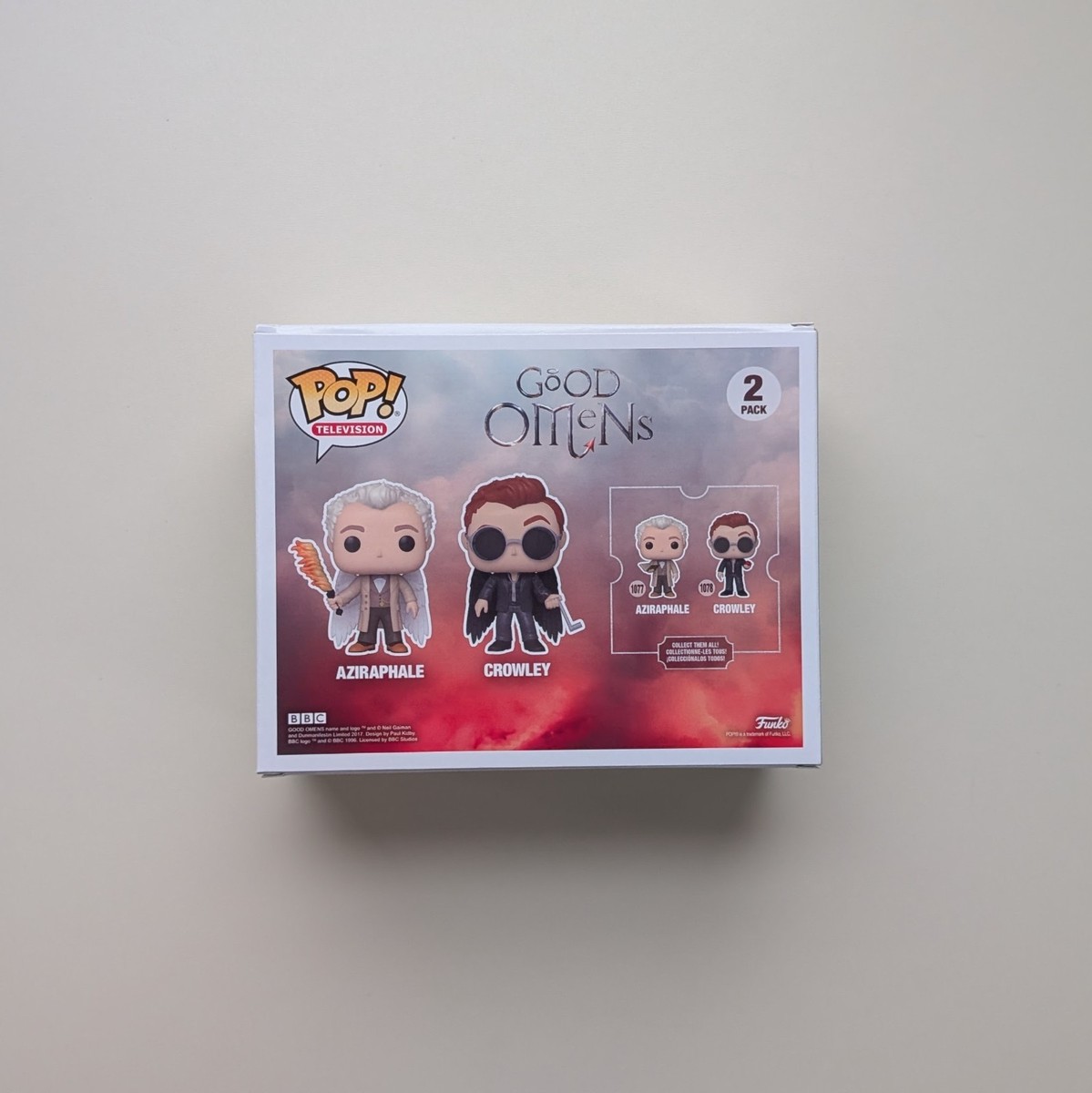 Funko Pop! Vinyl: Aziraphel & Crowley - 2 Pack for sale online | eBay