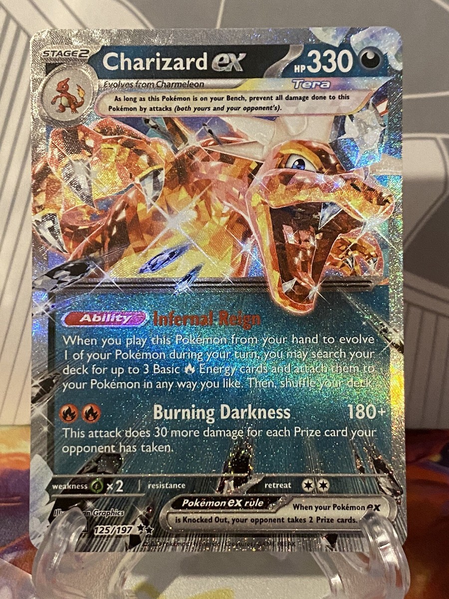 Pokémon TCG Charizard ex SV03: Obsidian Flames 125/197 Holo Double