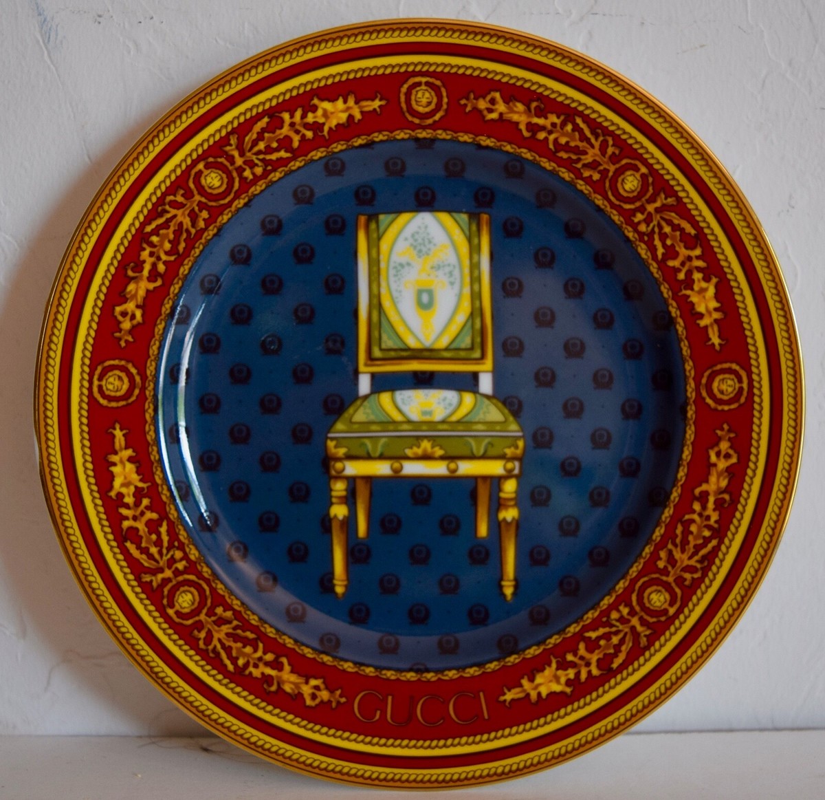 Set of 6 GUCCI Porcelain Chair Collection Plates 8.25” | eBay