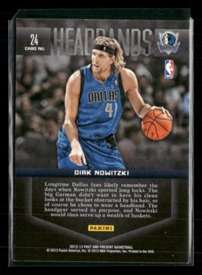2012-13 Panini Past & Present #24 Dirk Nowitzki Headbands | eBay