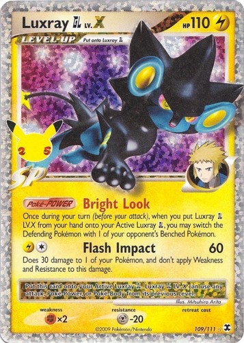 Luxray GL LV X Pokemon Celebrations 25th Anniversary Full Art