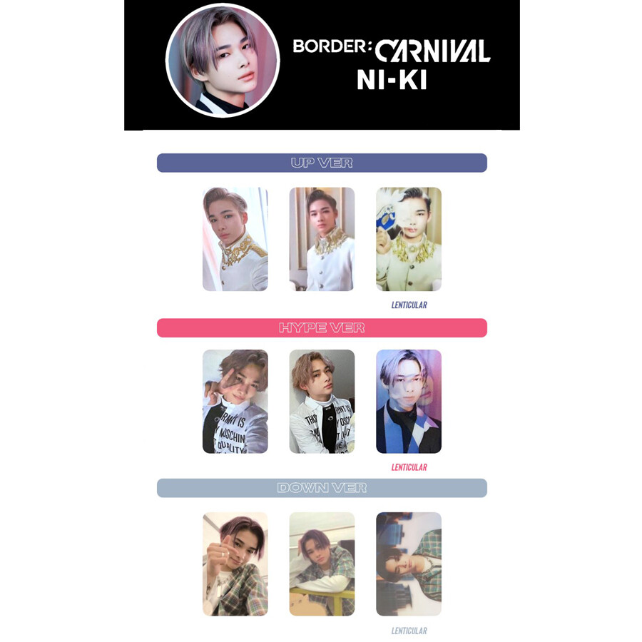 ENHYPEN NI-KI NIKI Official Photo card Border : Carnival Photocard