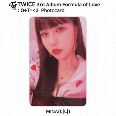 TWICE 3rd Album Formula of Love : O+T= 3 Official Photocard Mina