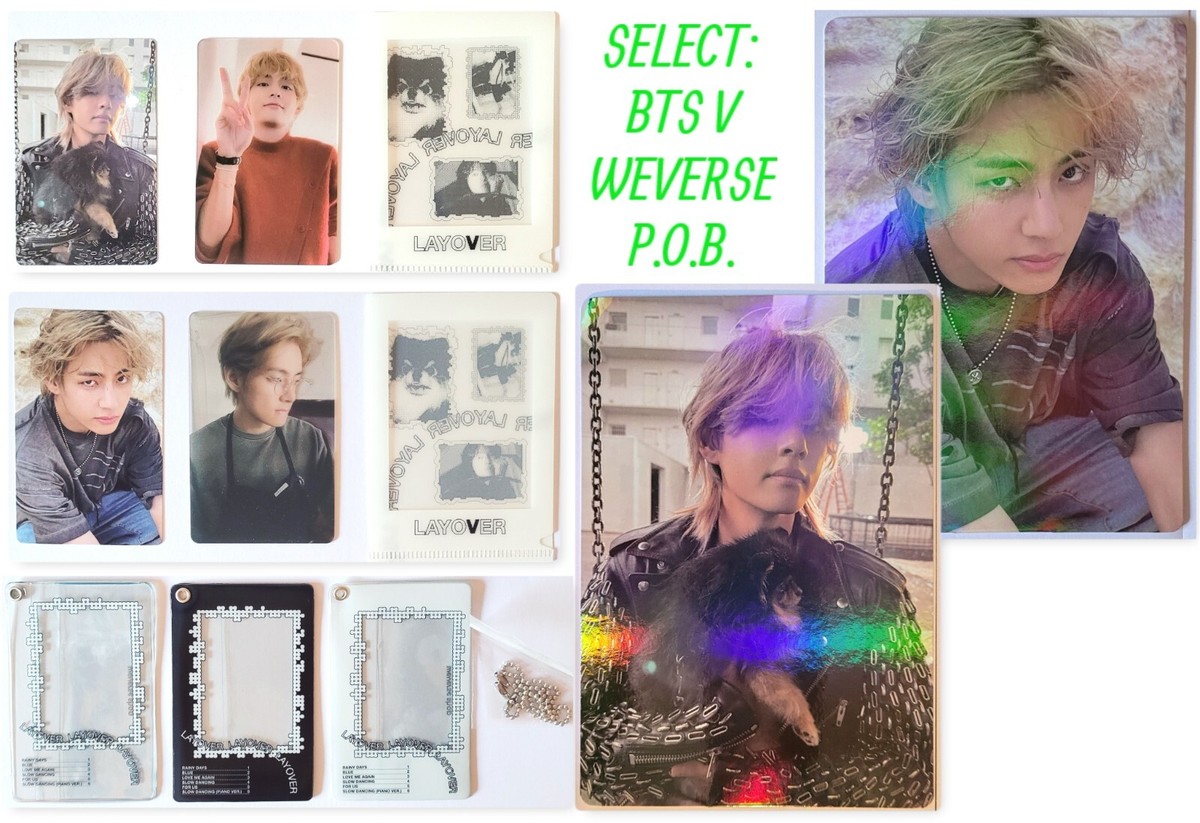 BTS V LAYOVER WEVERSE POB -EARLY BIRD -PHOTOCARD -STANDEE (SELECT