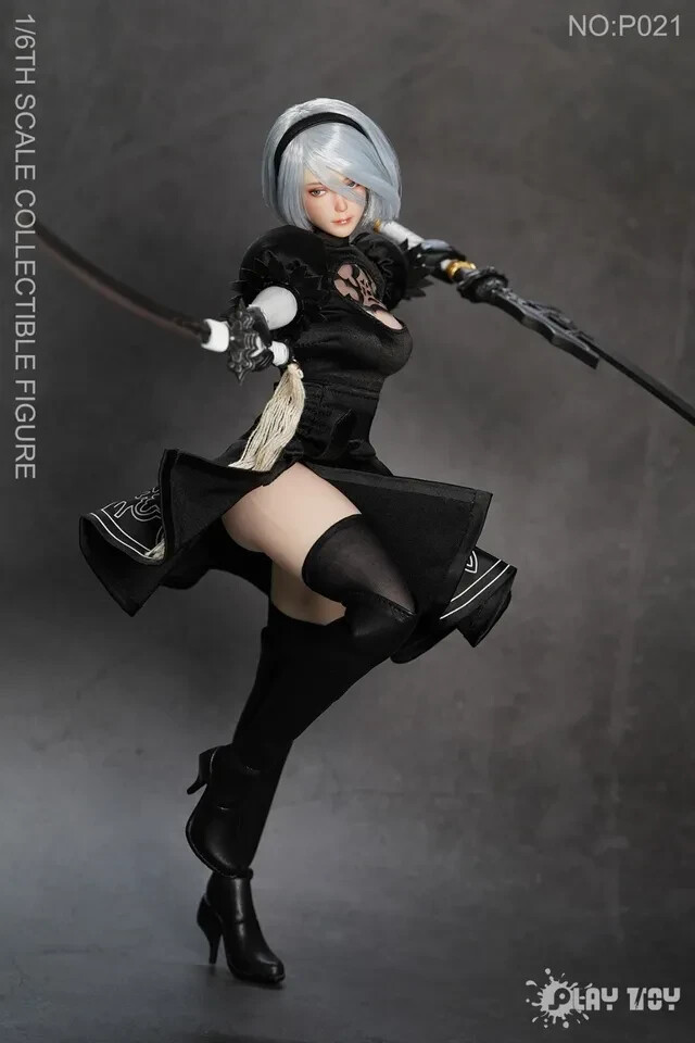 PLAY TOY, Humanoid Robot 2B Collectible Action Figure Model, 1/6