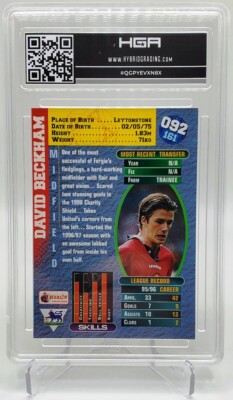 David Beckham Manchester United #092/161 - 1996-97 Merlin Premier