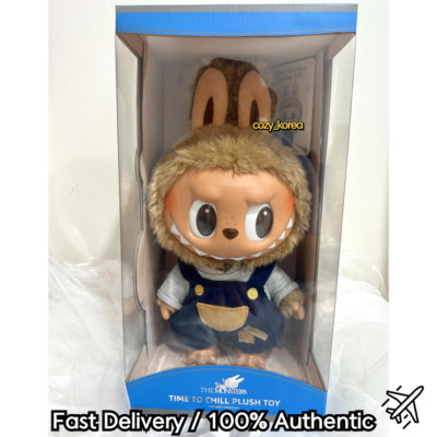LABUBU TIME TO CHILL Vinyl Plush Doll 37cm NEW Sealed Box 100