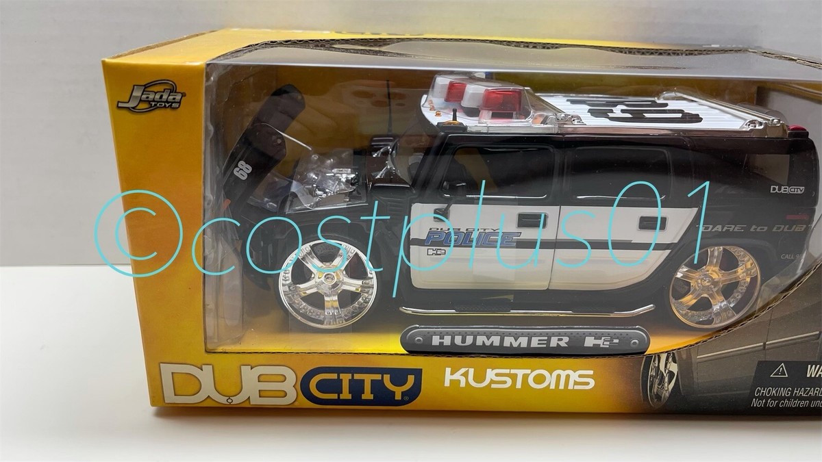 JADA DUB CITY HUMMER H2 POLICE 1:24 BLACK WITH GRAPHIC 68 | eBay