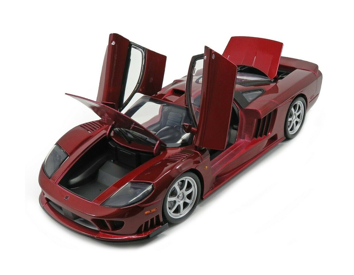 2004 SALEEN S7 TWIN TURBO RED METALLIC 1:12 SCALE DIECAST CAR BY